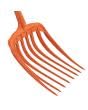A.M. Leonard Narrow Tine Poly Mulching Fork Straight Handle - Durable Professional Grade Lifetime Warranty
