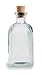 Nakpunar Clear Recycled Glass Bottle with Cork 8 oz (250 ml) - bottle for oils, witch spells, wedding favors, fragrance reed diffuser bottle