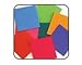 Mosaic Squares 1 inch Assorted Bright Color Paper Cardstock