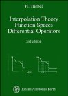Interpolation Theory Function Spaces Differential Operators, Triebel, 3527402683