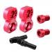 Seafard Adjustable Bike Disc Brake Frame Mounting Holder Wheelset V Brake Lengther - Red