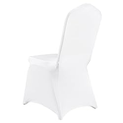 VEVOR 150 Pcs White Chair Covers Polyester Spandex