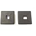 Autmotive Authority 4" Square Rubber Bumper Plug End Cap Cover RV Camper Trailer - 2 Pack