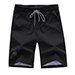 Dwar Men's Swim Trunks Beach Short with Mesh Lining(L, Black)