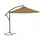 Santiago 10-ft Octagonal Cantilever Umbrella in Beige Sunbrella Acrylic