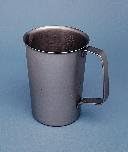 T1063-908 mL (30.7 oz.) - Graduated Beakers with Handles, Stainless Steel - Case of 12