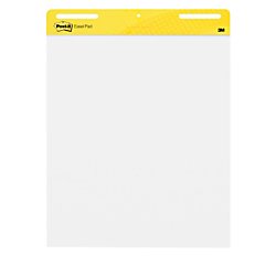 Post-it Super Sticky Easel Pad, 25 x 30 Inches, 30 Sheets/Pad, 1 Pad (559SS), Large White Premium Self Stick Flip Chart Paper, Super Sticking Power