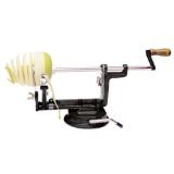 UtenLid Apple and Potato Peeler, Corer, and Slicer With Suction Base Black