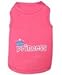 Parisian Pet Dog T-Shirt - Embroidered ' Princess ' Breathable Pink Dog Shirt - Sleeveless Pet Vest - Princess Dog Clothes - Machine Washable Dog Shirt for Large Dogs - XL