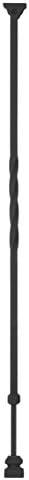 Carolina Stair Supply ISTW-B Twist Adjustable Baluster, Flat Black