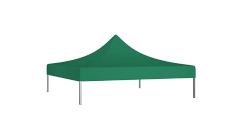 Partyzelt-Dach 3x3 m Grün 270 g/m² Gartenbauten Pavillon-Rahmen Dächer für Pavillions stabil – Bild 4