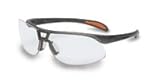 Honeywell S4210 Protege Safety Glasses, Anti-Scratch Coating, Sandstone Frame, Clear Lens