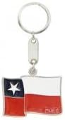 Metal Keychain CHILE FLAG