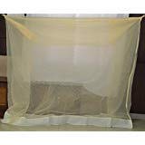 shri ashu creation Superior Luxor Qualtiy Mosquito Net for Bed- (6 * 7 FEET) Ivory