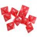 MonkeyJack 10pcs 8 Sided Dice D8 Polyhedral Dice for Dungeons and Dragons Red