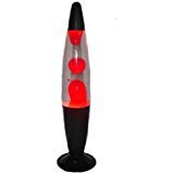 Lamp, Black Base - Red And Clear Fluid #212