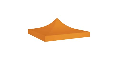 Partyzelt-Dach 3x3 m Orange 270 g/m² Gartenbauten Pavillon-Rahmen Dächer für Pavillions stabil