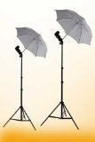 ePhoto 2 Umbrella Off Camera Flash Lighting Kit Photography Studio Off Camera Flash Lighting Kit Location Lighting Kit by ePhoto INC UB2W