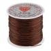 SunniMix 60M Salon Crystal Elastic String For Hair Thread Making Weaving Wigs - Brown