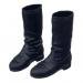 MagiDeal Black 1/6 Scale Flat Long Boots Shoes Accessories For 12 inch Female Action Figure Body
