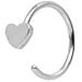 Body Candy Stainless Steel Darling Heart Nose Stud Hoop 20 Gauge
