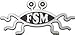 FSM Flying Spaghetti Monster Plastic Auto Emblem - [Silver][5 1/2'' x 2 1/2'']