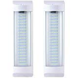 MICTUNING 11 Inch Car Interior Led Light Bar - 10W 72 LED White Light Tube with Switch for Van Lorry Truck RV Camper Boat (2 Pack)