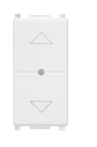 Vimar 14594 Plana Comando connesso VIEW Wireless con uscita a rele, per tapparella con lamelle orientabili e controllo da remoto, doppia tecnologia Bluetooth 5.0 e Zigbee 3.0 (WIT)