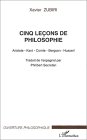 Cinq leçons de philosophie