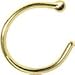 Body Candy Solid 18k Gold Nose Hoop Nose Ring, Real Gold Hypoallergenic Nose Piercing Jewelry - Handmade in USA by Master Jeweler, 20 Gauge 5/16