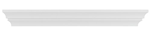 Kiera Grace Madison Contoured Wall Ledge & Shelf, 24-Inch, White
