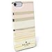 Kate Spade New York 'Capri Stripe' Protective Rubber Case for iPhone 8 / iPhone 7 iPhone 6 - Gold/Cream