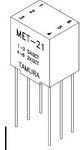 MET-21 Telecom Transformer 1.58:1 490Ohm Prim. DCR 300Ohm Sec. DCR 6Term. PC Pin Thru-Hole