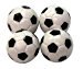 Regent-Halex Replacement Foosballs (Pack of 4), Black/White, Small
