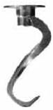 20 Quart Dough Hook For 30 plus Quart Univex Planetary Mixer
