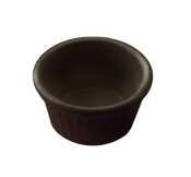 American Metalcraft MRF150BL American Metalcraft MRF150BL Fluted Ramekin, Melamine, 1.5 oz. Capacity, Black, Melamine, Black