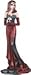 StealStreet SS-G-91826 Sugar Skull Women in Red Dress Figurine Holding Skull, 10.25