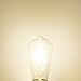 LVWIT ST21 LED Filament Bulb 5W(40 Watt Equivalent) Dimmable 2700K Warm White Vintage Edison Light Bulb E26 Medium Base (6-Pack) (5W-Warm White)