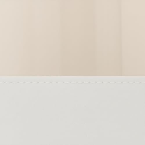 Cortina Para Box de Banheiro em PVC Impermeável Antimofo com Visor Transparente - 1,38 x 2m (BRANCO)