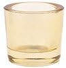 Bluecorn Beeswax Heavy Glass Votive and Tea Light Candle Holders (12, Whiskey)