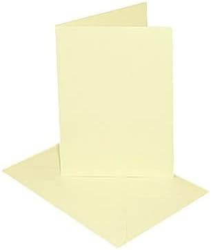 3 Ace Crafts C6 Ivory Blank Cards and Envelopes for Card Making (10) for Greetings Thank You Cards with Envelope, Valentines