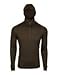 7EVEN Clothing CO Mens 100% Lightweight Merino Wool Hooded Long Sleeve Shirt 190 GSM Brownthumb 4