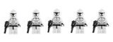 LEGO Star Wars Lot of 5 Clone Troopers Minifigures with Blaster Guns