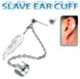 Body Accentz® 316L Surgical Steel Stud Chain Earring with Feather Dangles with End Clip targus slave chain