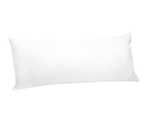 AIMANE® Long Bolster Pillowcase Cover - Body Pillow Neck Support - Orthopaedic Bolster Pillowcase Cover Nursing Pregnancy Support Long Pillowcases (King 5FT, White)