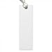 100 White Cardstock Bookmarks With Hole for String or Tassel - Great for Projects and Gifts Tags