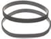 Dirt Devil Style 4&5 Belt, for Featherlite upright-2-pack, Black