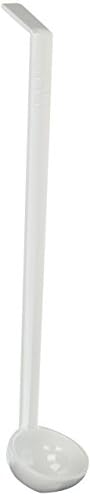 Excellanté 13", One Piece Ladle, Polycarbonate, 1 oz, color, White