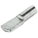 HARDWARE FOR YOU LTD PACK OF 10 SHELF SUPPORT PLUG IN FOR 4MM HOLE BRASS OR NICKEL PACK OF 10 (NICKEL PLATED)