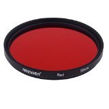 Neewer 58mm Full Red Color Filter for Camera Lens with 58mm Filter Thread